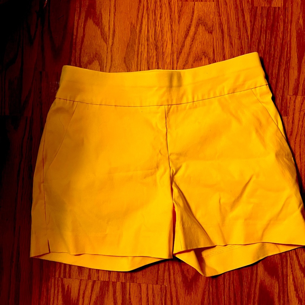 Bright yellow shorts